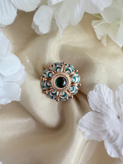 Reva Meenakari Indian Ring