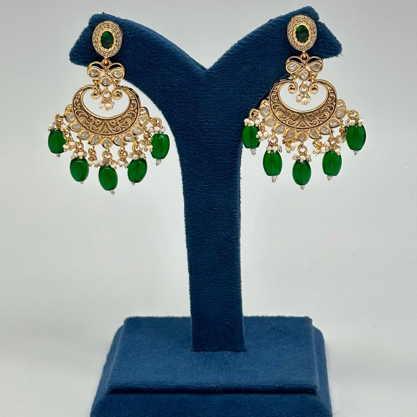 Jharoka Chandbali Earrings