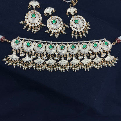 Royal Meenakari Kundan Necklace Set