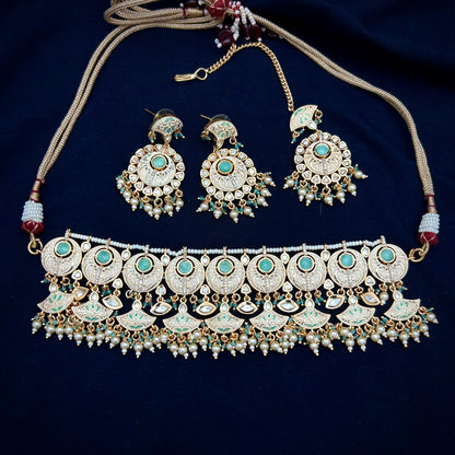 Royal Meenakari Kundan Necklace Set