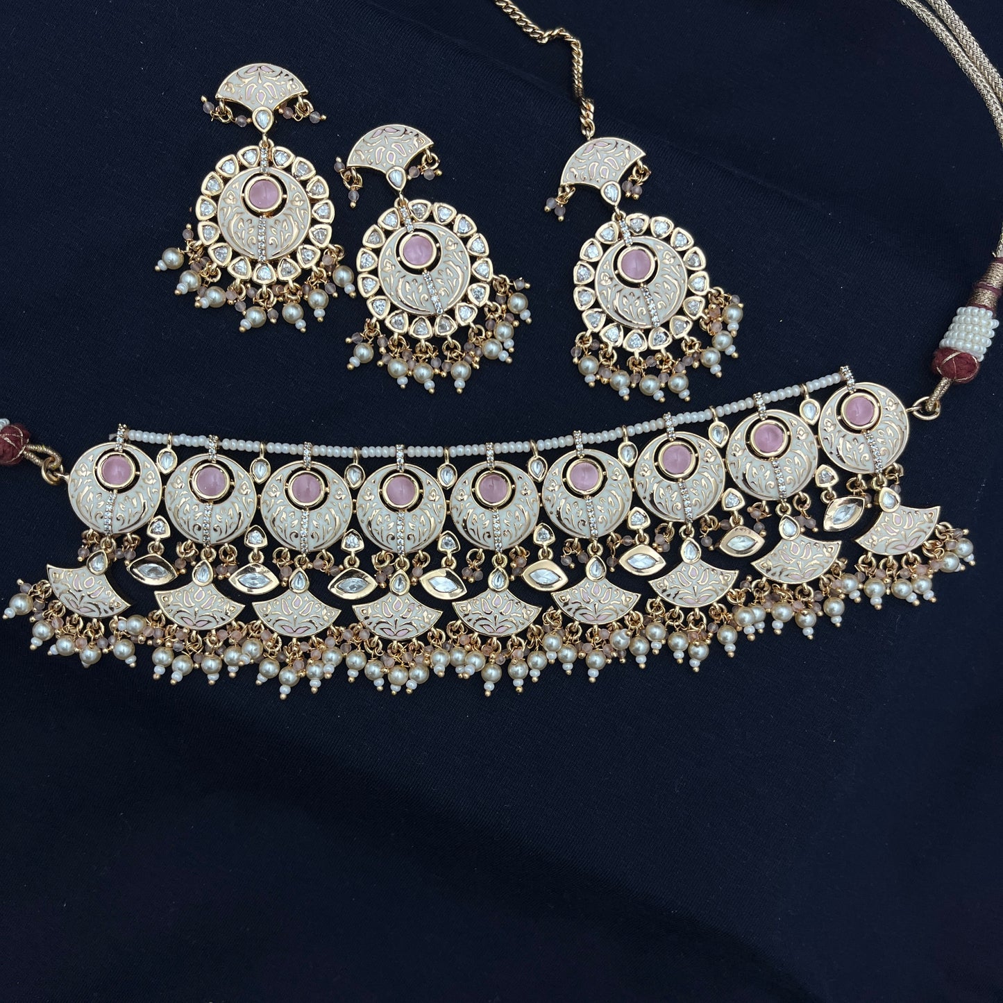 Royal Meenakari Kundan Necklace Set