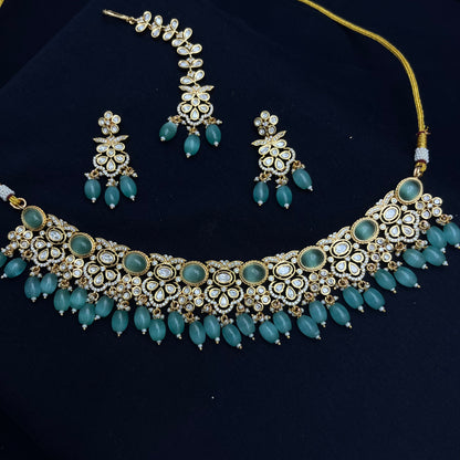 Pota Kundan Necklace Set