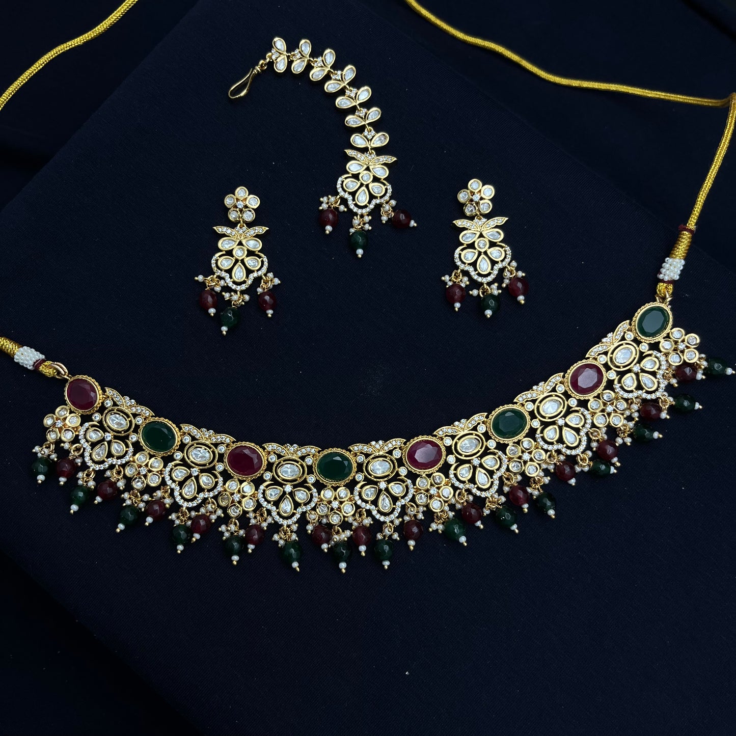 Pota Kundan Necklace Set