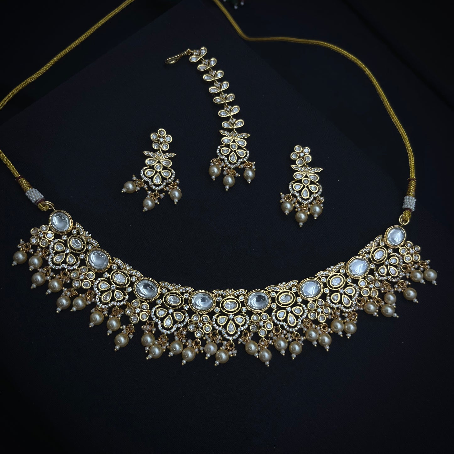 Pota Kundan Necklace Set