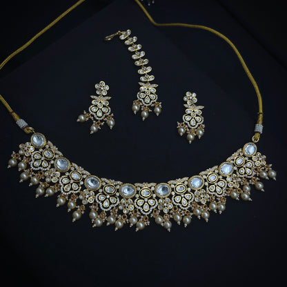 Pota Kundan Necklace Set