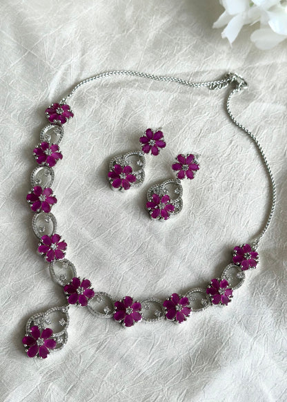 Roshka Silver Necklace set