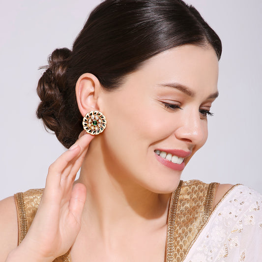 Meenakari Fused Studs