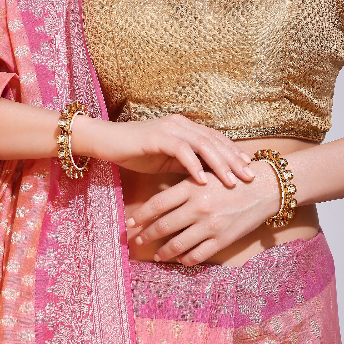 Ghungroo Kundan Bangles