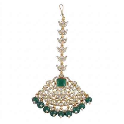 Doublet Styled Kundan Mang Tikka