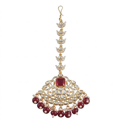 Doublet Styled Kundan Mang Tikka
