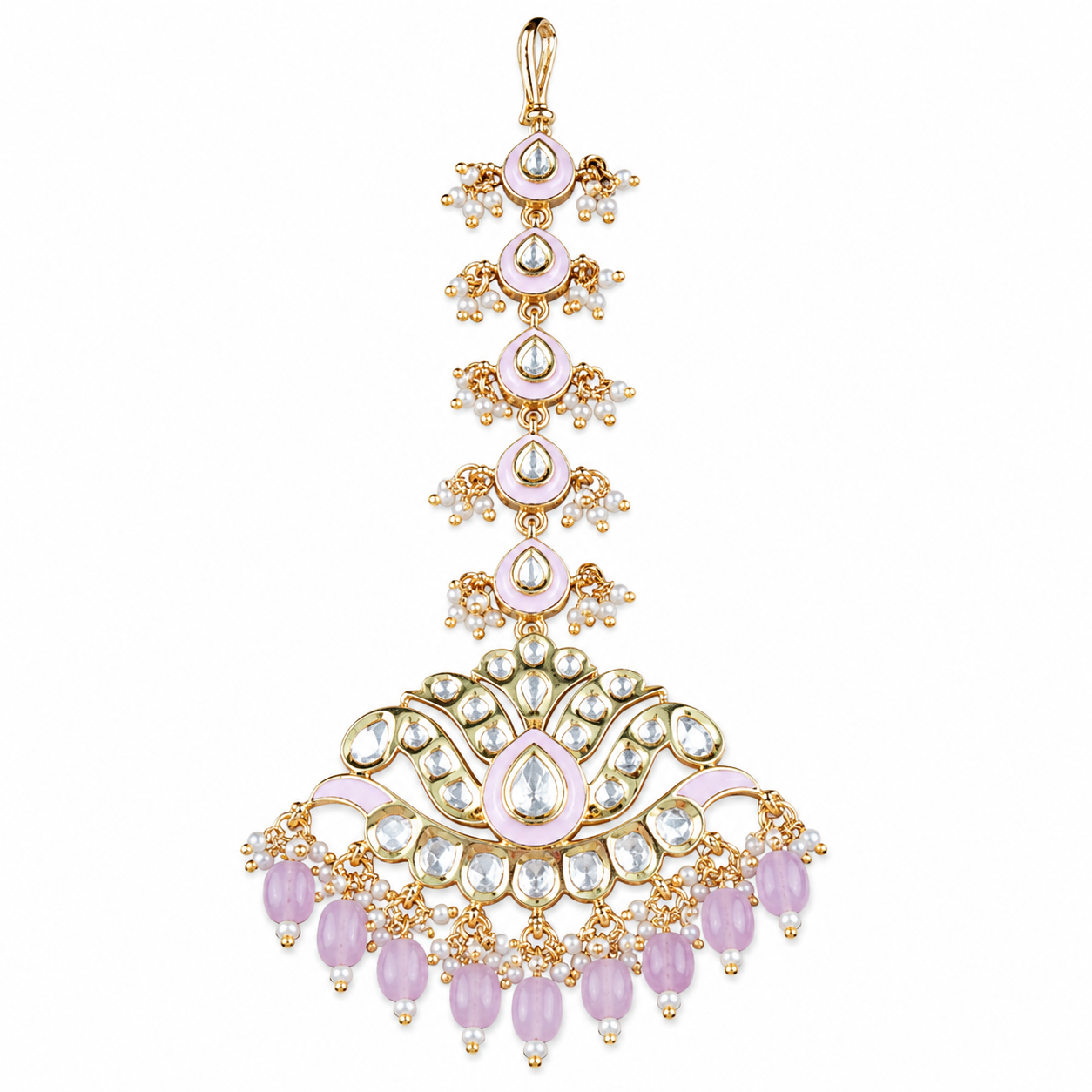 Vruksh Styled Meena Kundan Mang Tikka
