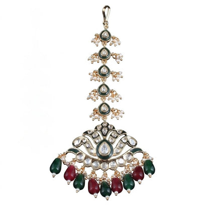Vruksh Styled Meena Kundan Mang Tikka