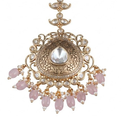 Antique Styled Kundan Maangtika