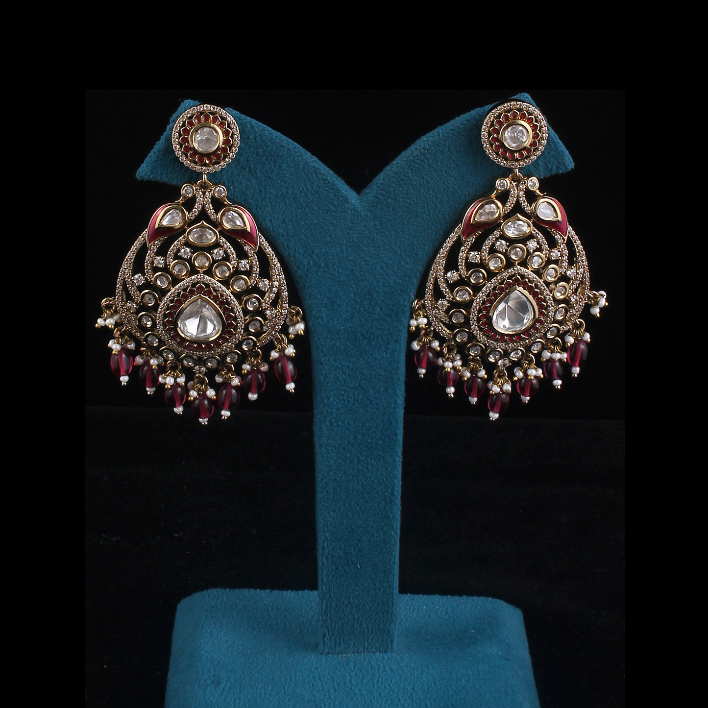 Victorian Meena Dangler Earrings