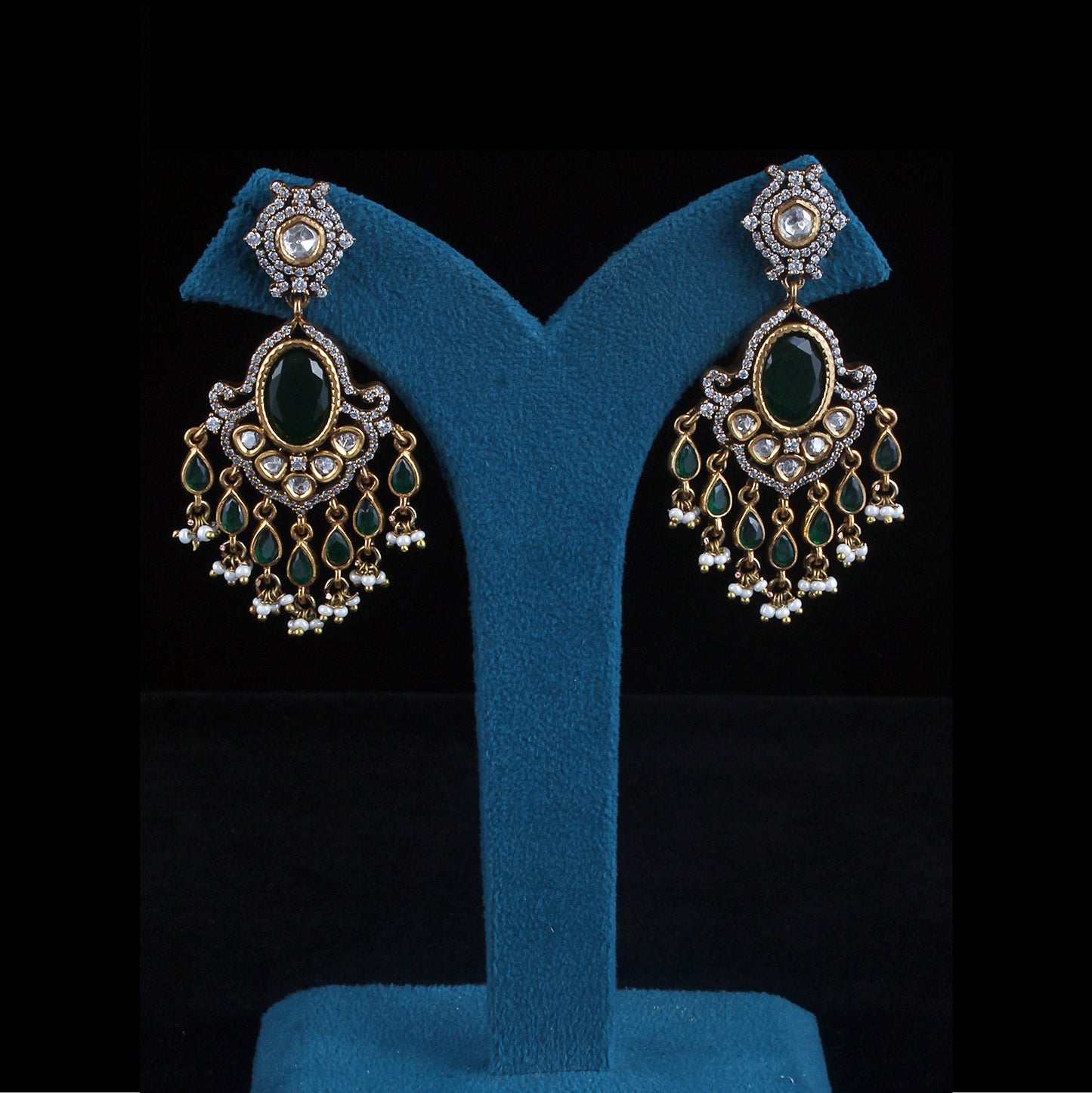 Victorian Pota Fused Dangler Earrings