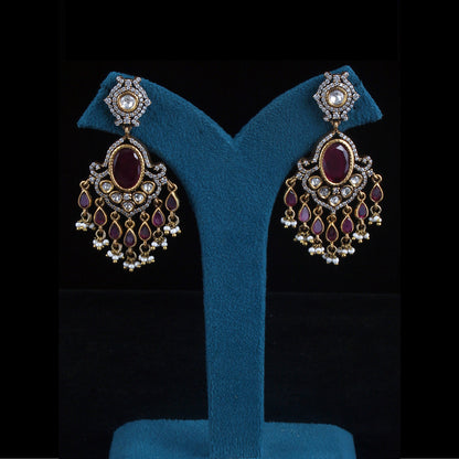 Victorian Pota Fused Dangler Earrings