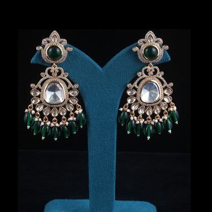 Pota Kundan Dangler Earrings