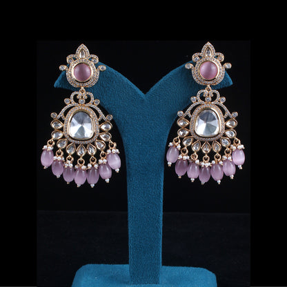 Pota Kundan Dangler Earrings