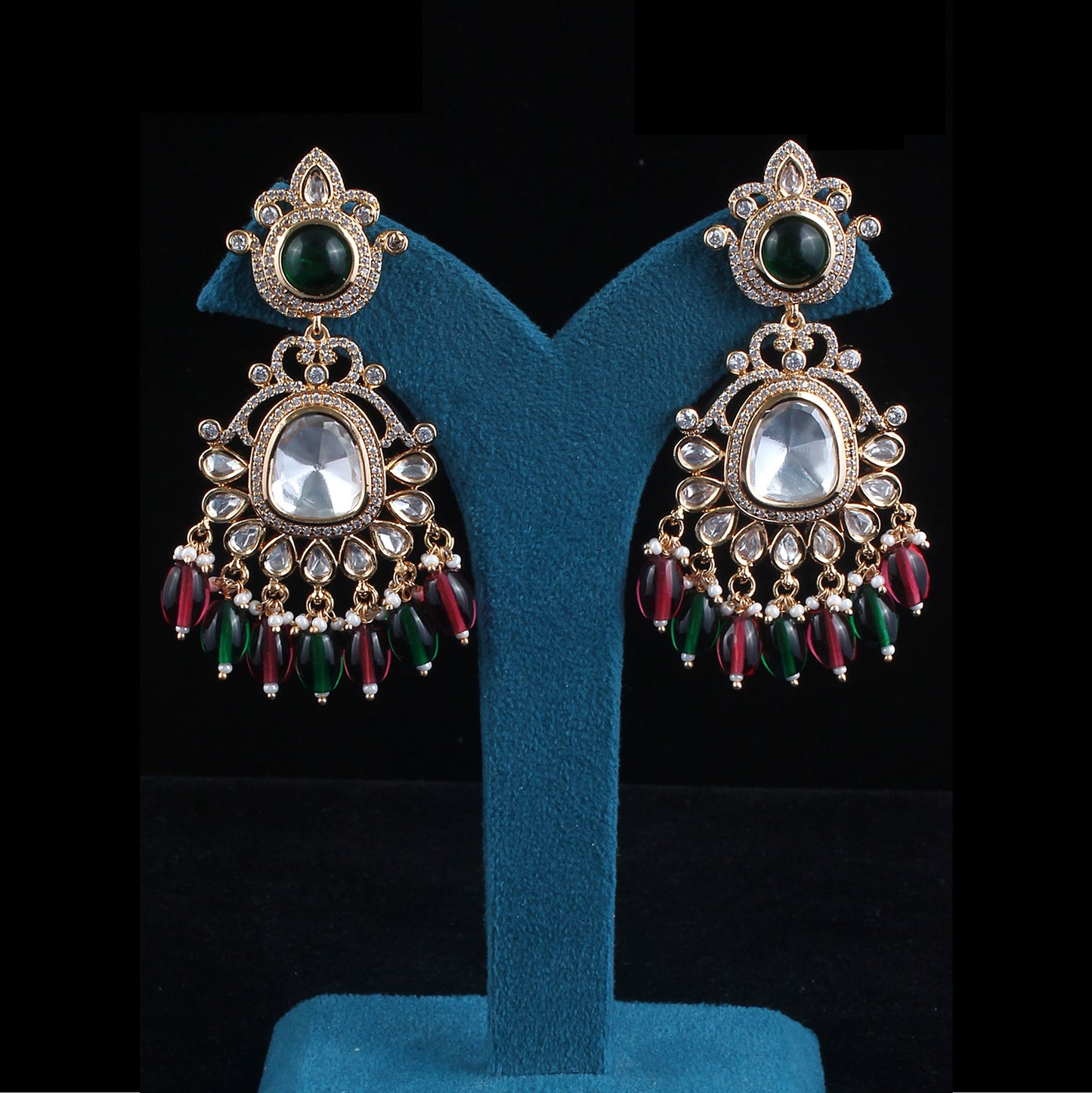 Pota Kundan Dangler Earrings