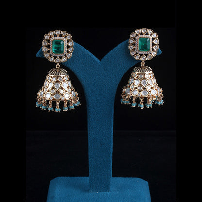 Doublet Fused Jhumka Earrings