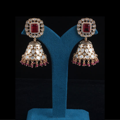 Doublet Fused Jhumka Earrings