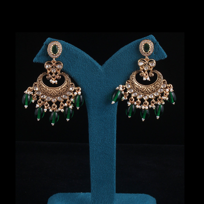 Jharoka Chandbali Earrings