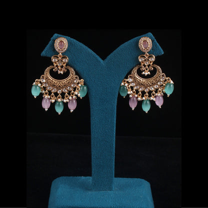 Jharoka Chandbali Earrings