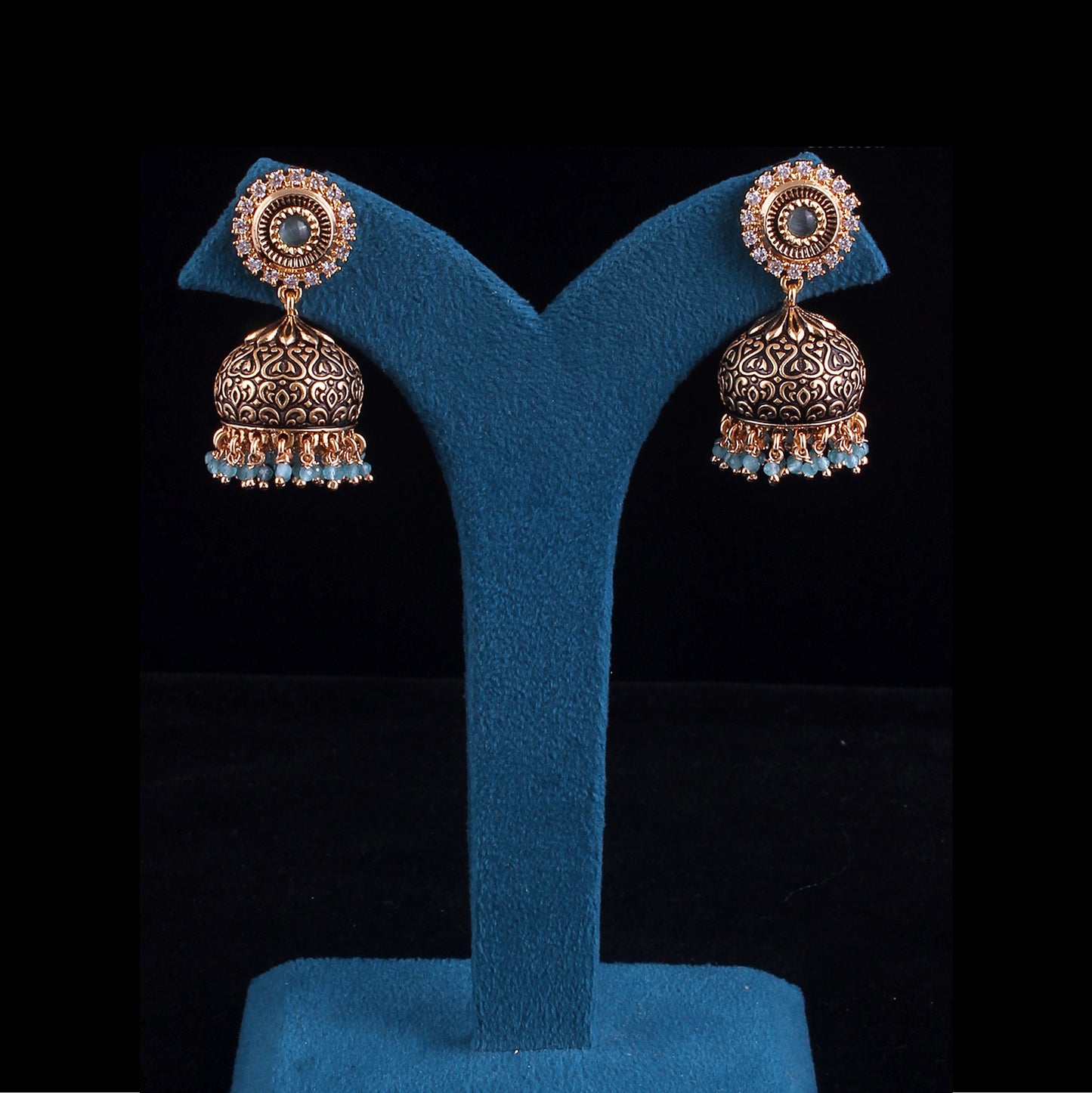 Mini Antique Jhumka Earrings