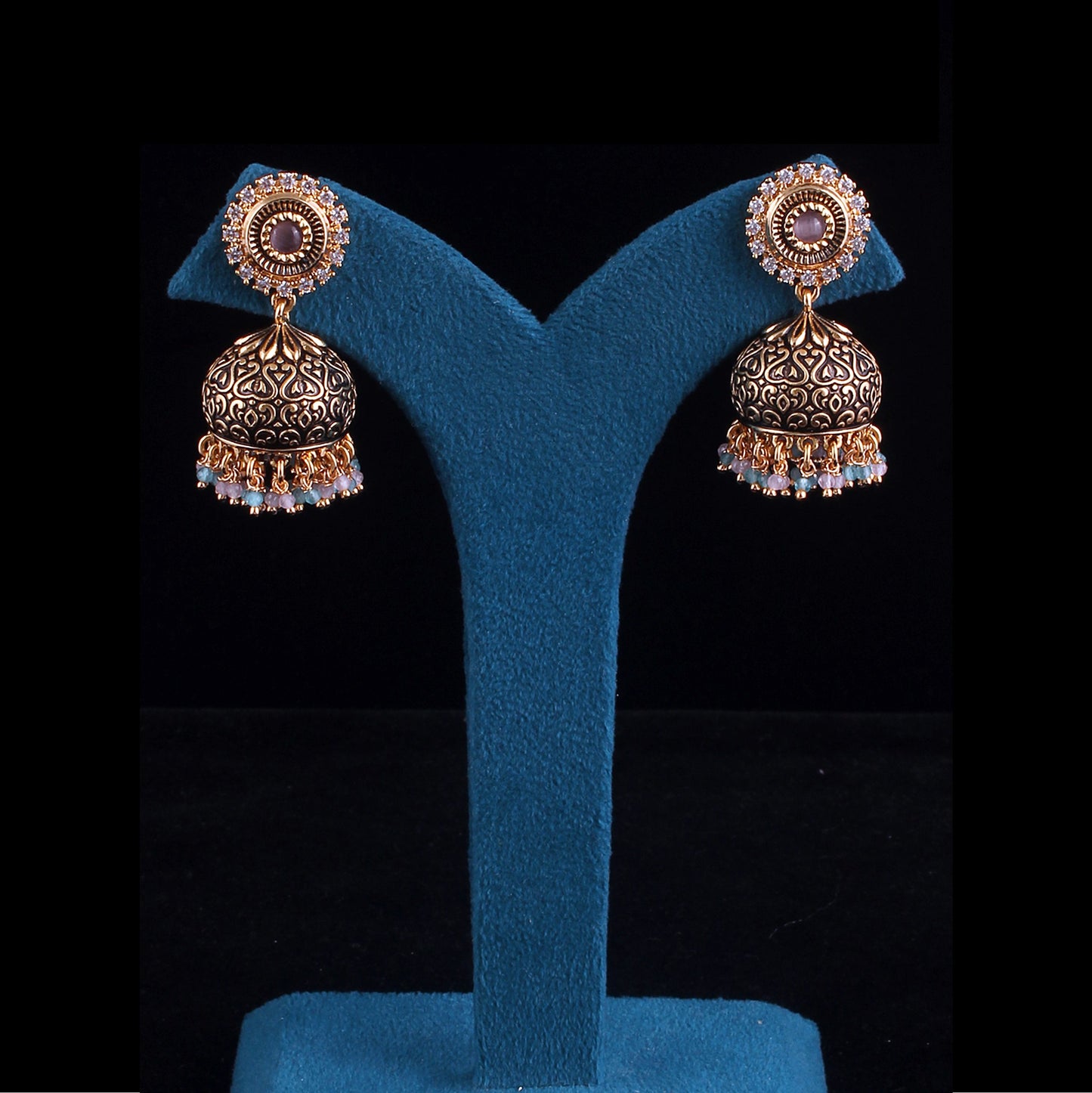 Mini Antique Jhumka Earrings