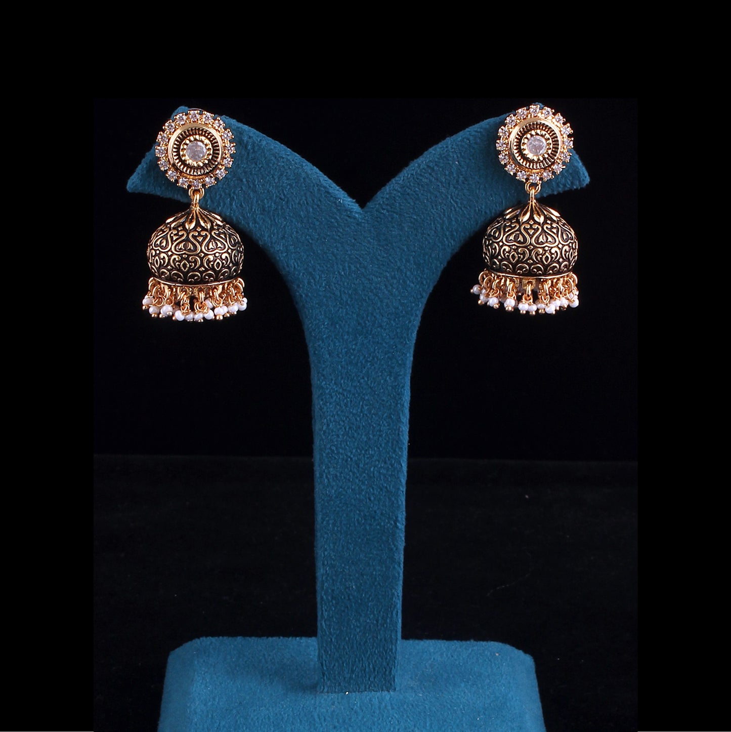 Mini Antique Jhumka Earrings