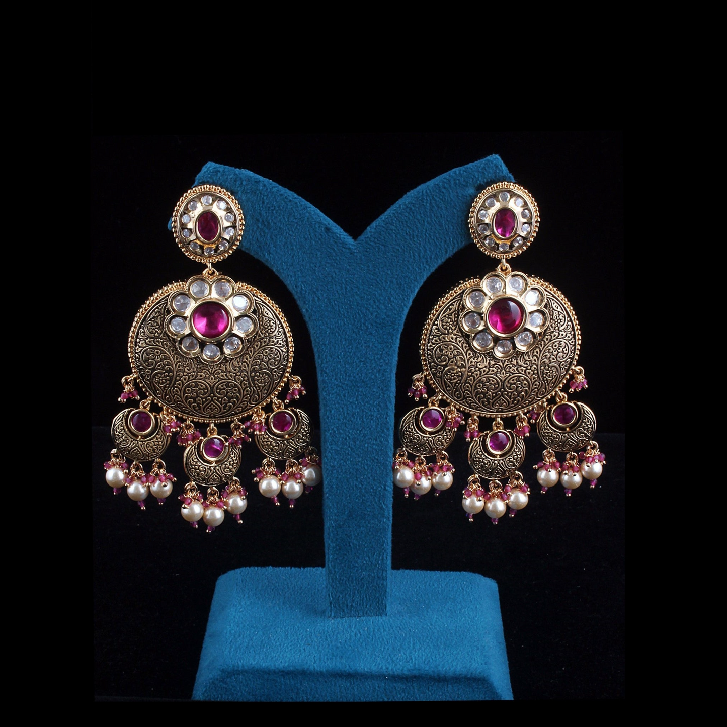 Antique Chandbali Earrings