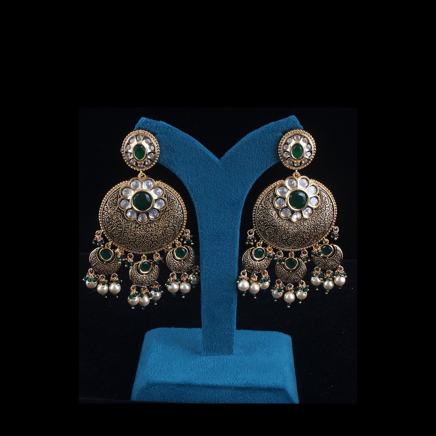 Antique Chandbali Earrings