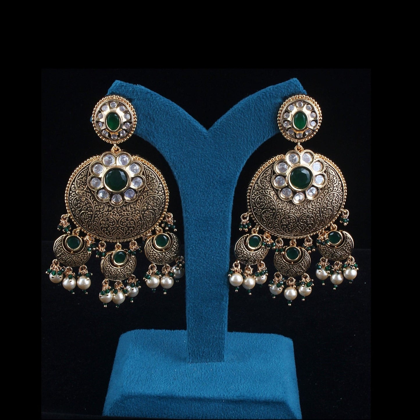 Antique Chandbali Earrings