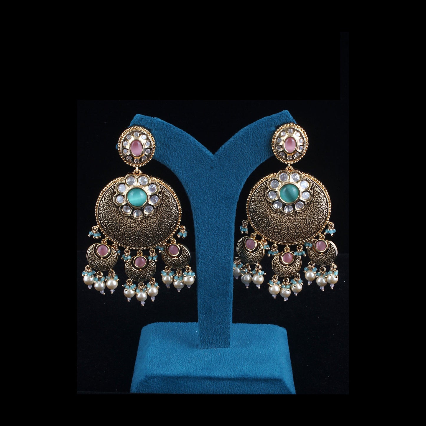 Antique Chandbali Earrings