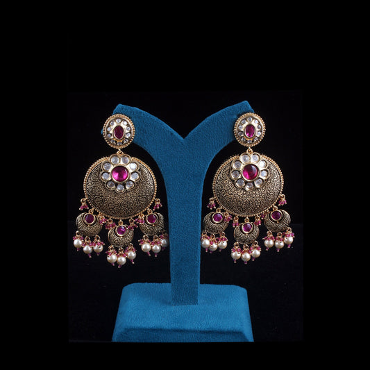 Antique Chandbali Earrings