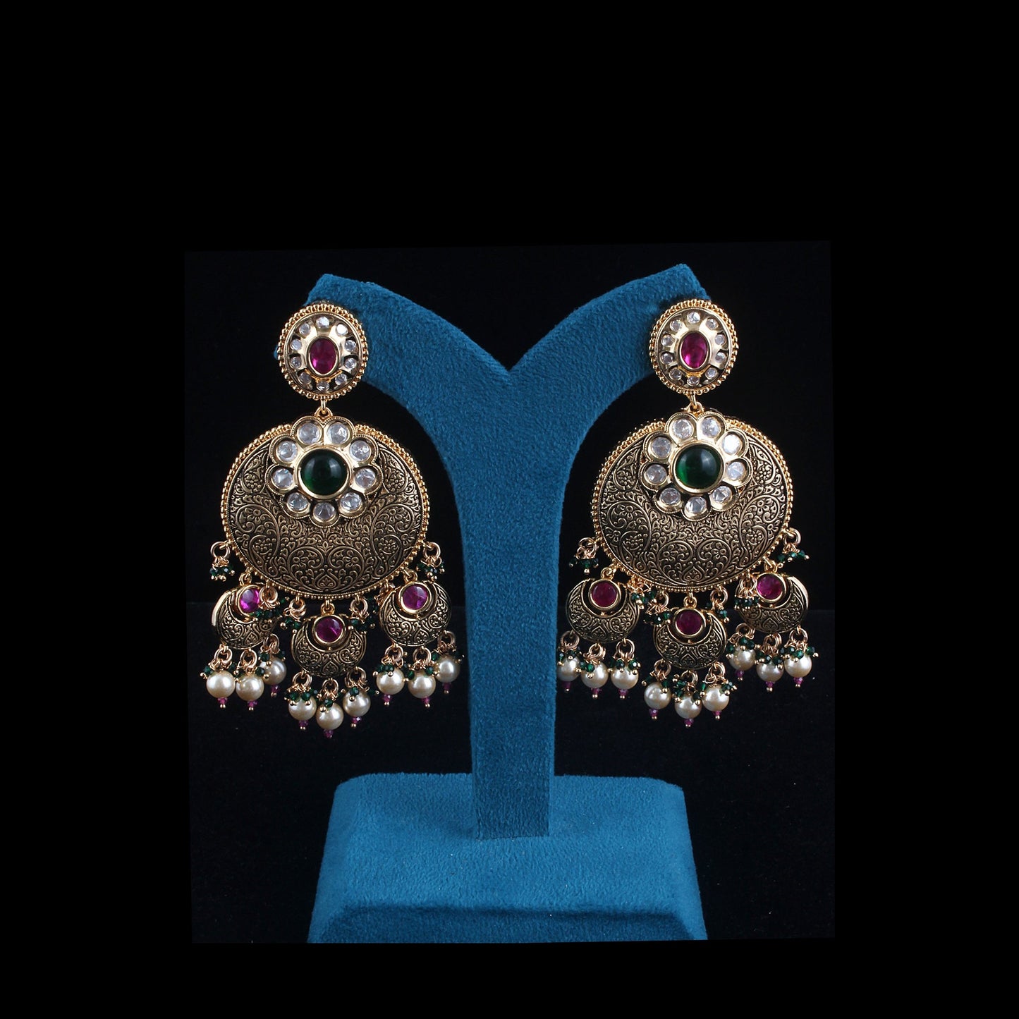 Antique Chandbali Earrings