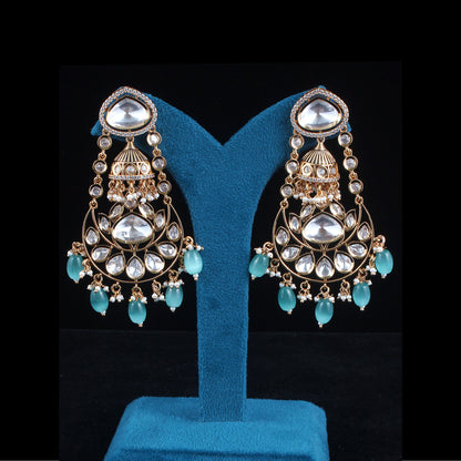 Fusion Jhumka Chandbali Earrings