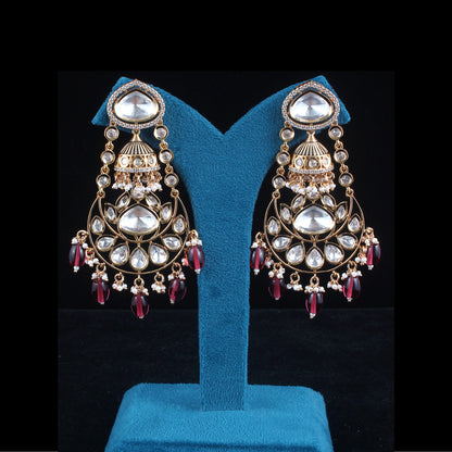 Fusion Jhumka Chandbali Earrings