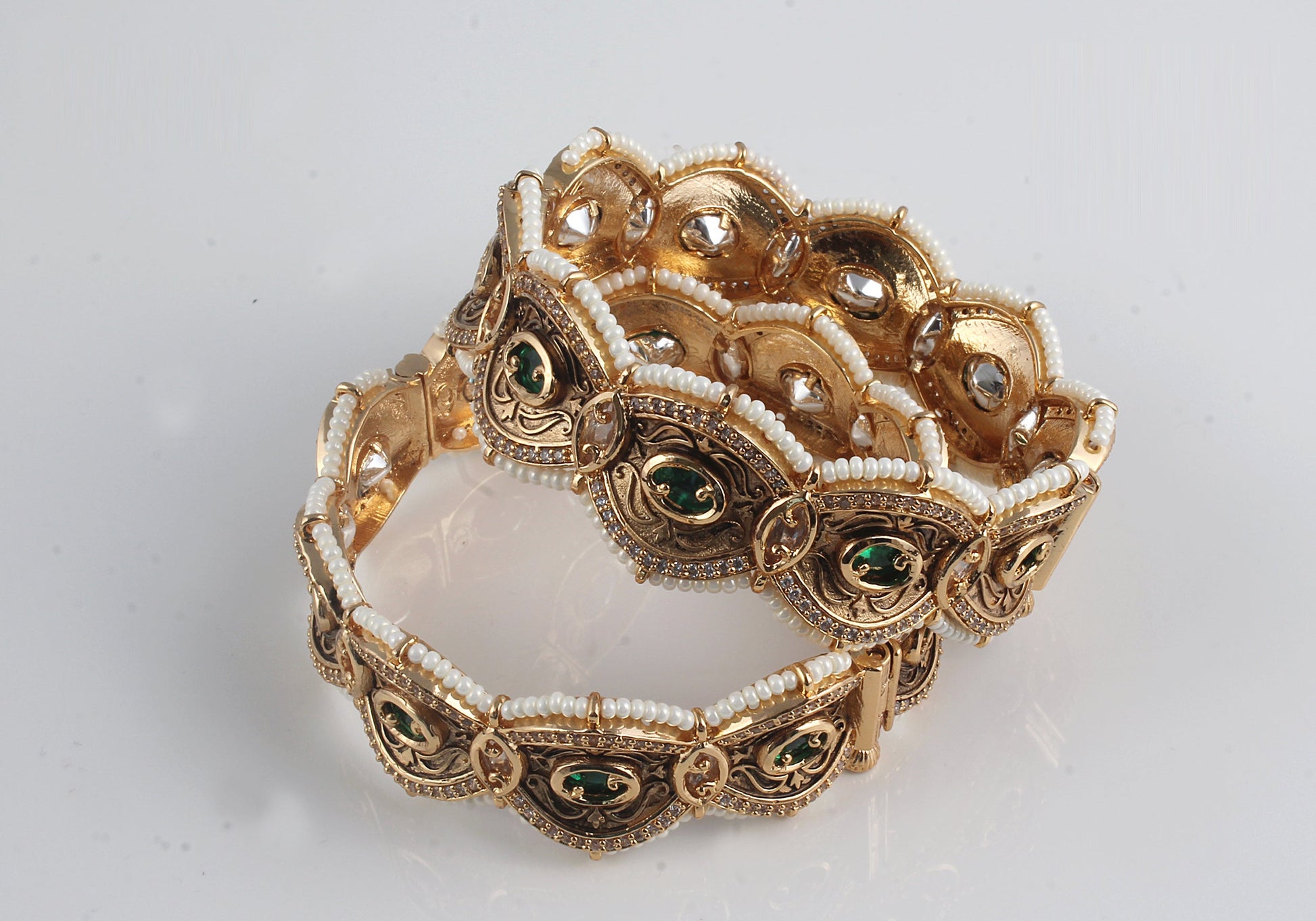 Antique Oval Shaped Bangles