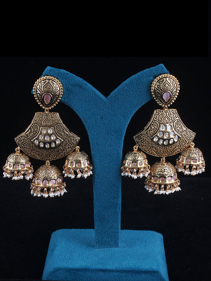 Antique Mini Jhumka Earrings