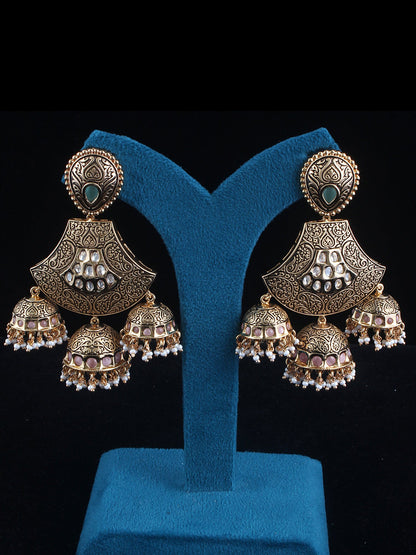 Antique Mini Jhumka Earrings