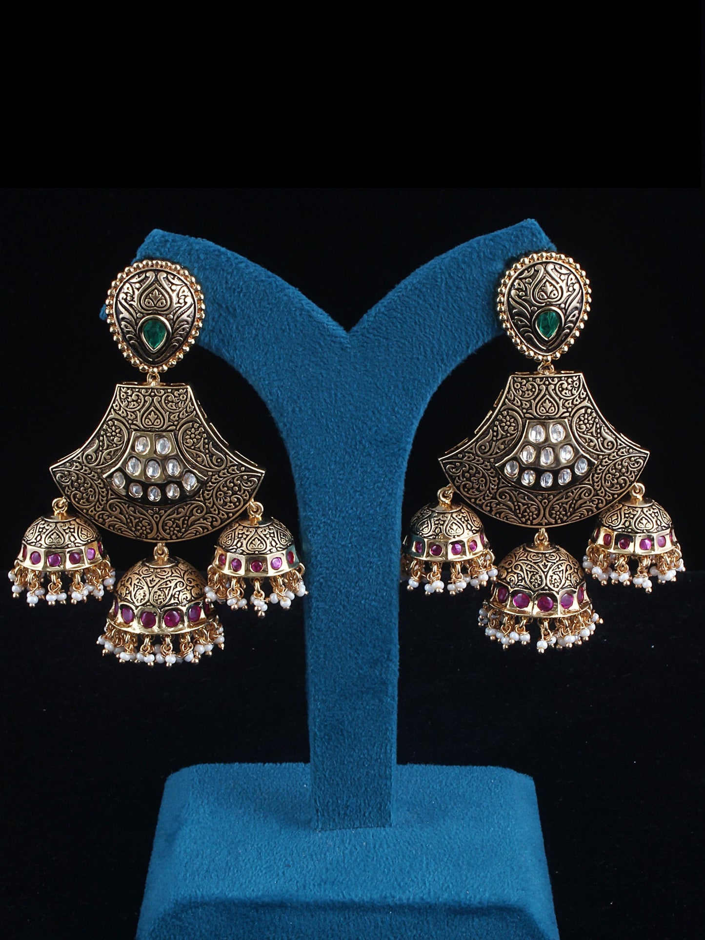 Antique Mini Jhumka Earrings