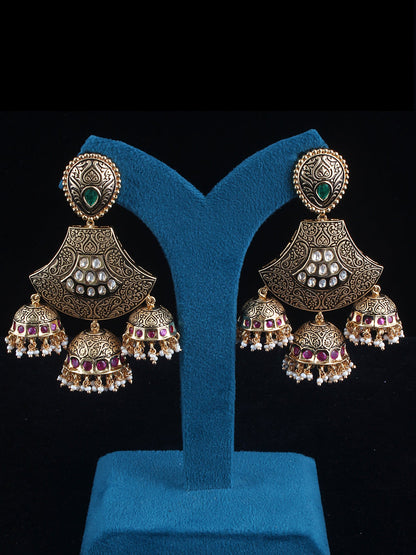 Antique Mini Jhumka Earrings