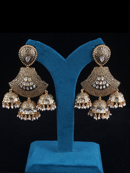 Antique Mini Jhumka Earrings